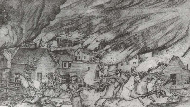 Quantrill-s Raid on Lawrence,August 21, unknow artist